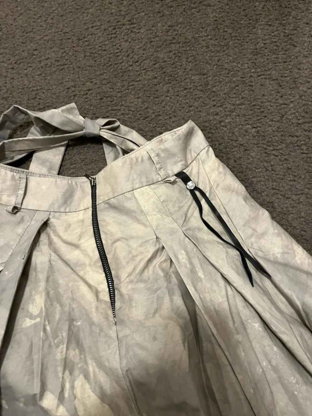 Y2K Cyber Subversive Bubble Parachute Rave Maxi Skirt - Picture 9 of 10